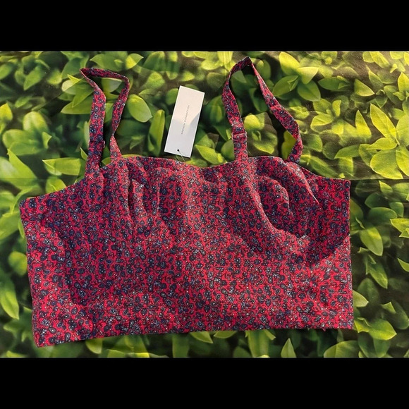 French CONNECTION Crop Tank Top in Raspberry Sorbet, Size 12, NWT - Picture 6 of 11